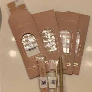 Sassy Saints Nude Press-On uv-free gel wraps  4 kits